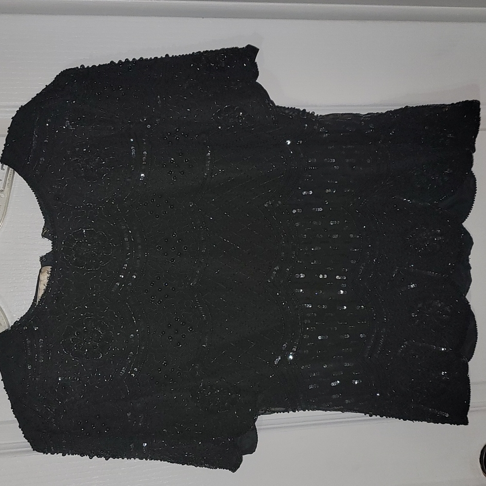 Vintage sequin and beaded blouse